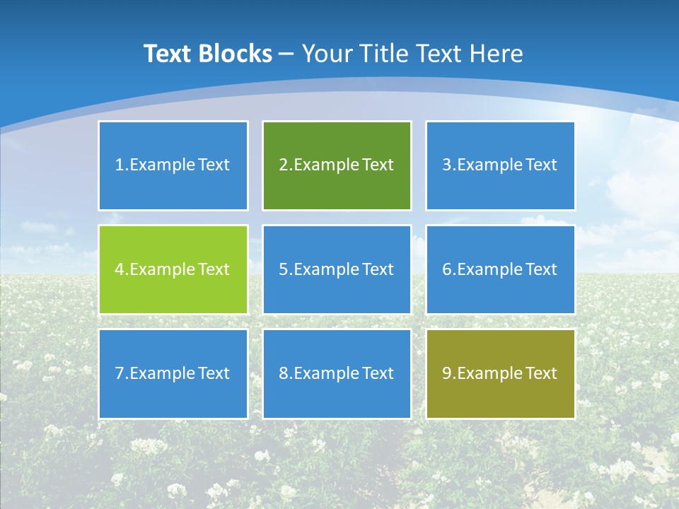 Nature Sun Row PowerPoint Template