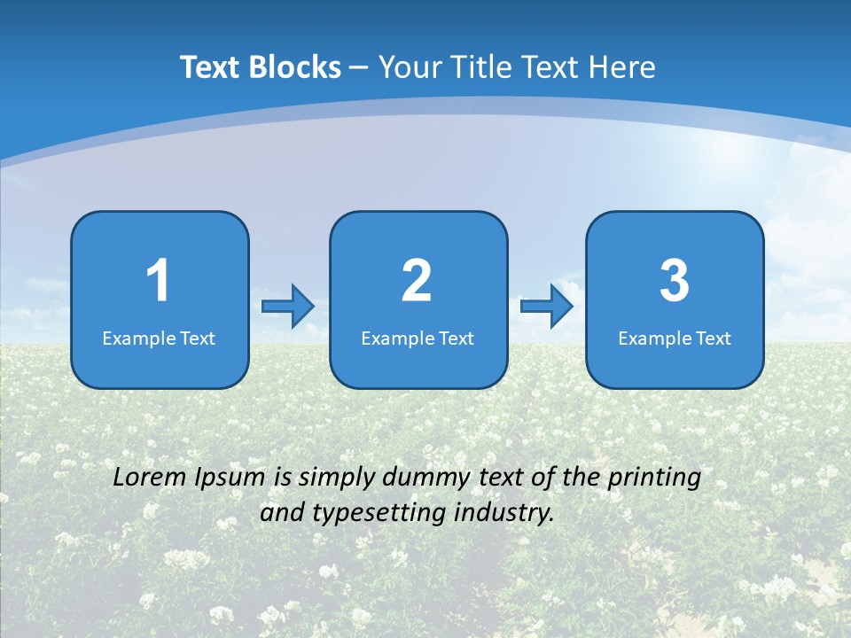 Nature Sun Row PowerPoint Template