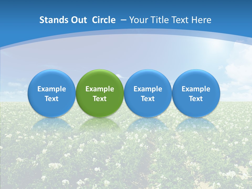 Nature Sun Row PowerPoint Template