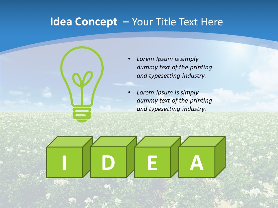 Nature Sun Row PowerPoint Template