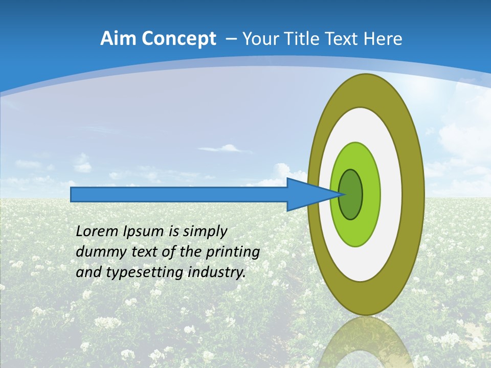 Nature Sun Row PowerPoint Template