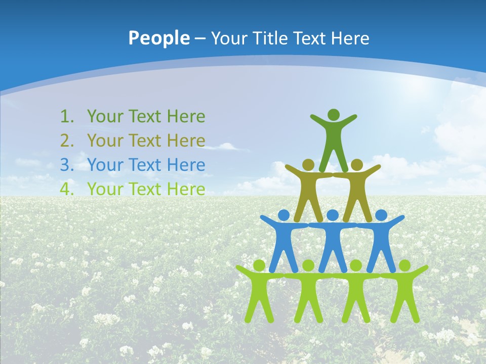 Nature Sun Row PowerPoint Template