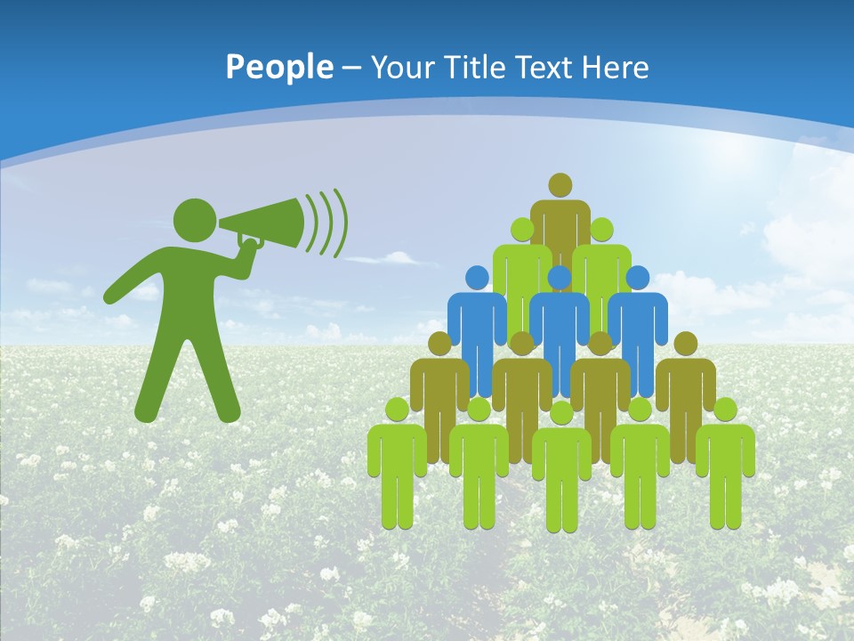 Nature Sun Row PowerPoint Template