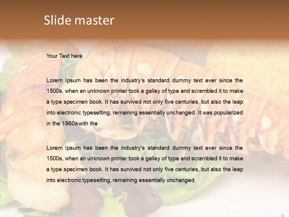 Restaurant Sea Food Sea PowerPoint Template