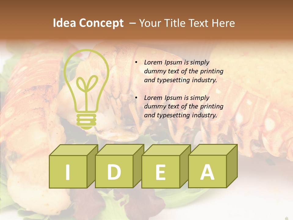 Restaurant Sea Food Sea PowerPoint Template