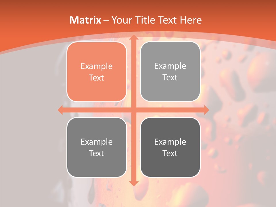 Droplets Macro Chilled PowerPoint Template