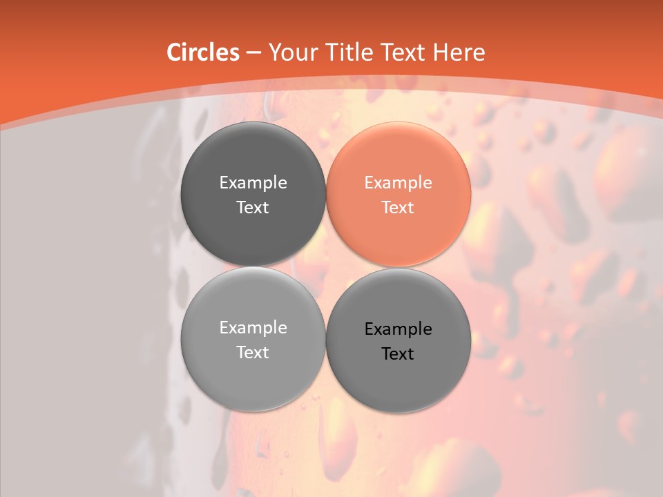 Droplets Macro Chilled PowerPoint Template