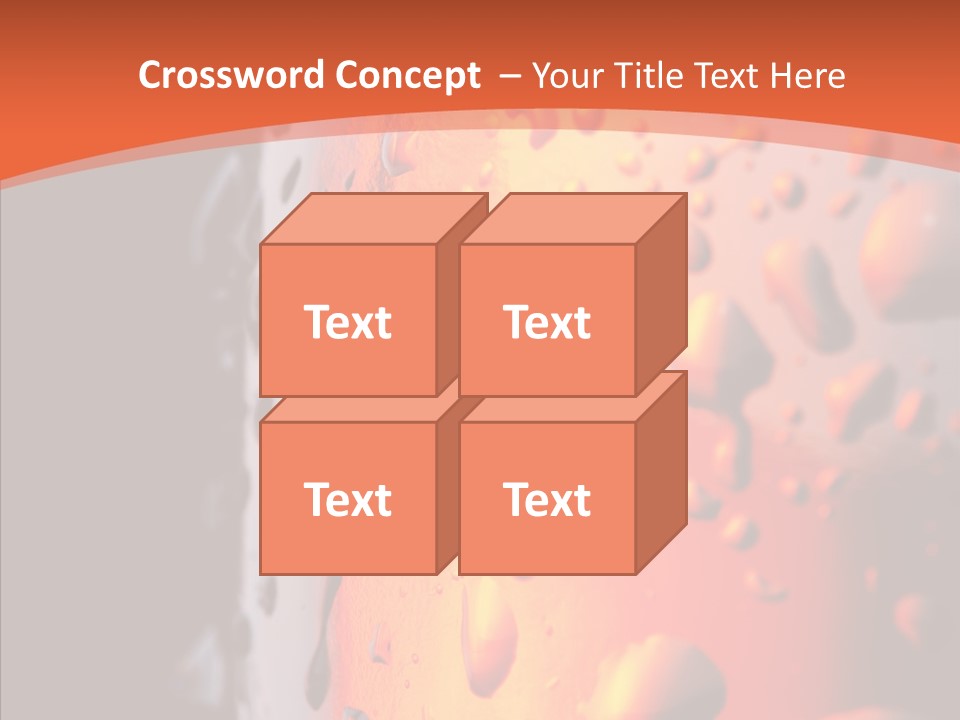 Droplets Macro Chilled PowerPoint Template