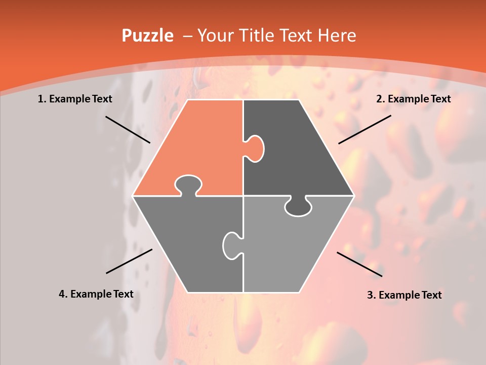 Droplets Macro Chilled PowerPoint Template