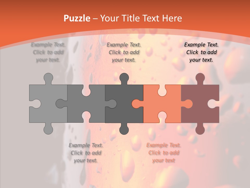 Droplets Macro Chilled PowerPoint Template