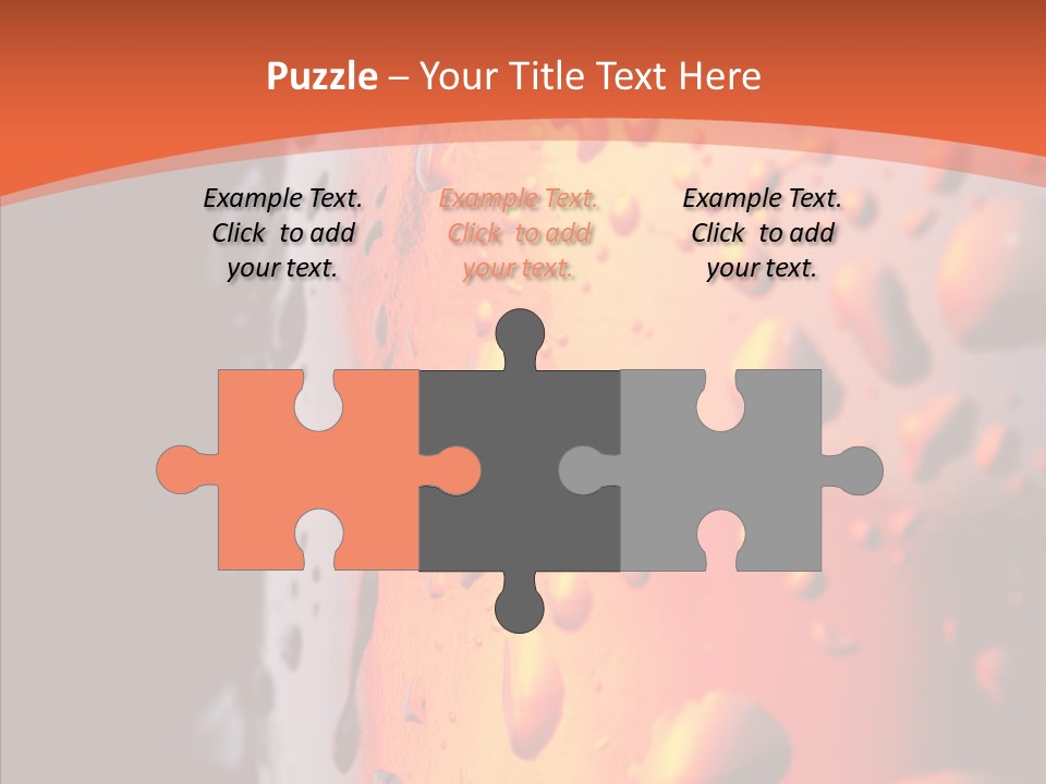 Droplets Macro Chilled PowerPoint Template