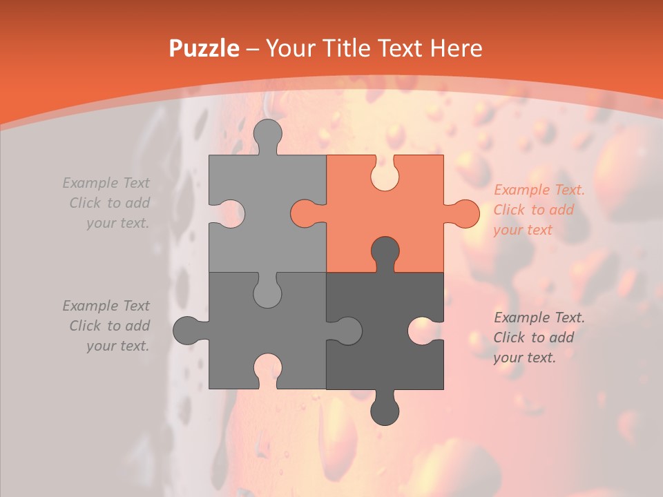 Droplets Macro Chilled PowerPoint Template