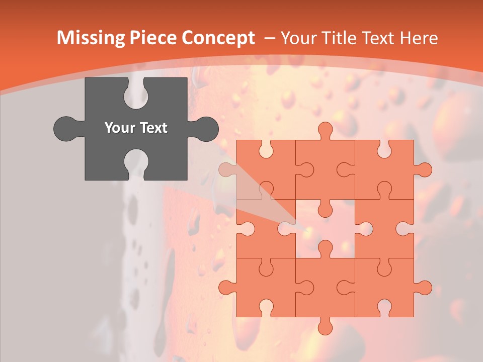 Droplets Macro Chilled PowerPoint Template