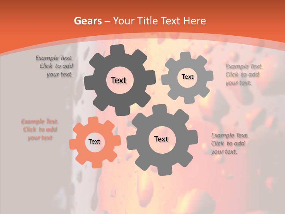 Droplets Macro Chilled PowerPoint Template