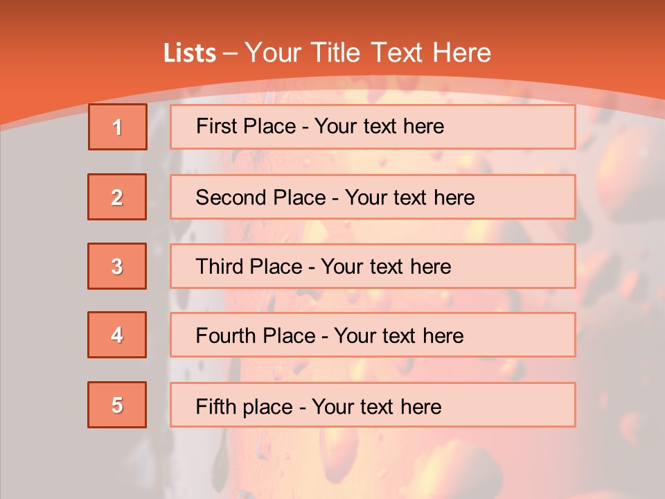 Droplets Macro Chilled PowerPoint Template