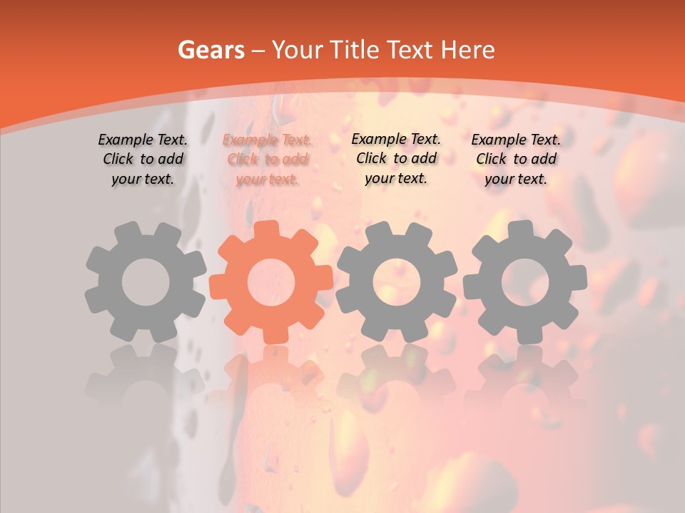 Droplets Macro Chilled PowerPoint Template