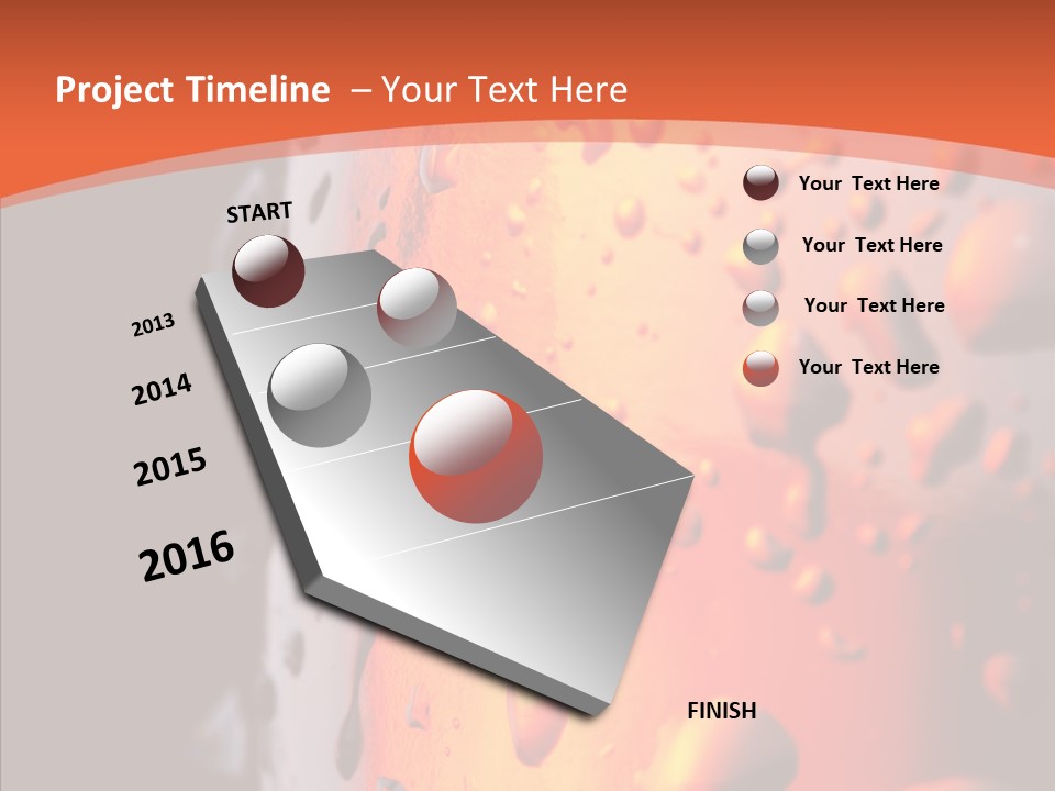 Droplets Macro Chilled PowerPoint Template