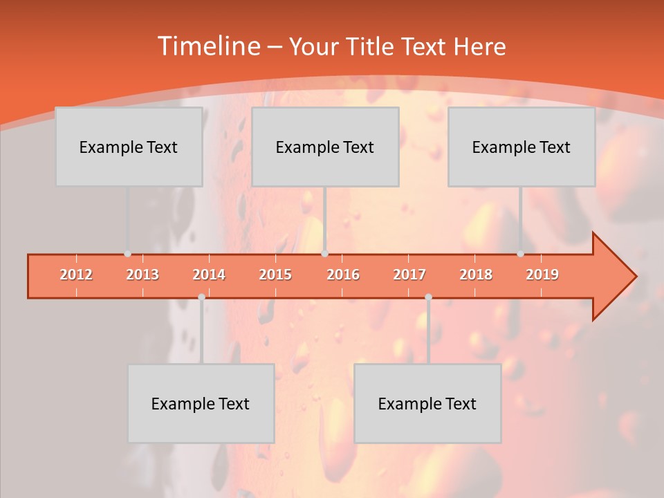 Droplets Macro Chilled PowerPoint Template