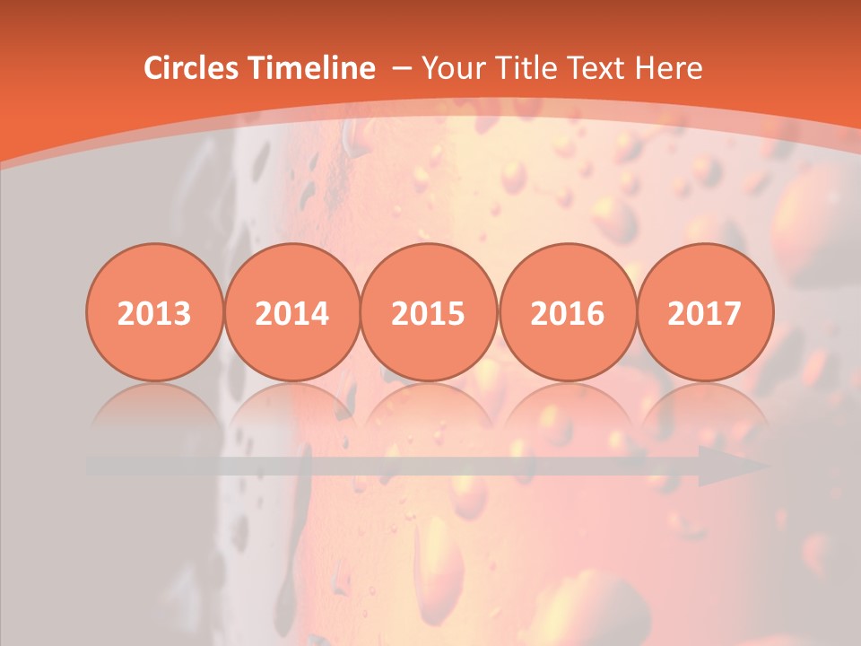 Droplets Macro Chilled PowerPoint Template