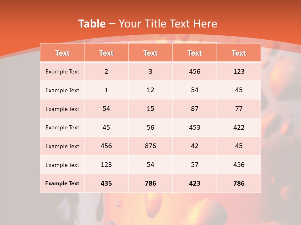 Droplets Macro Chilled PowerPoint Template