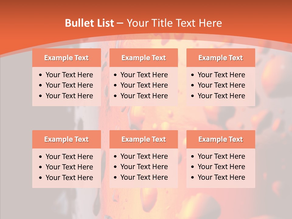 Droplets Macro Chilled PowerPoint Template