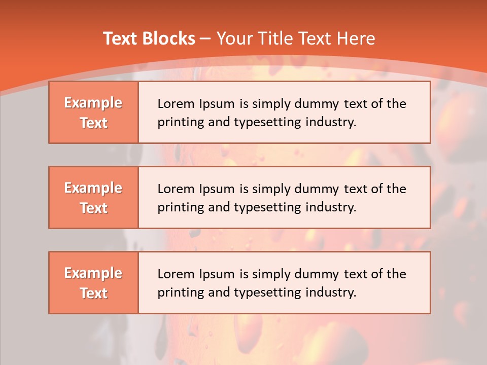 Droplets Macro Chilled PowerPoint Template