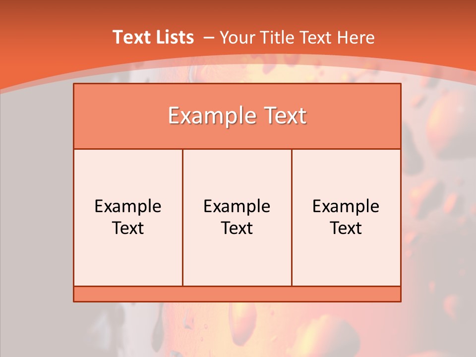Droplets Macro Chilled PowerPoint Template