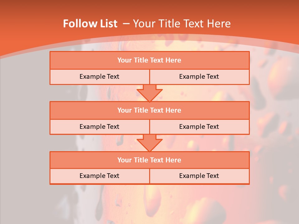Droplets Macro Chilled PowerPoint Template