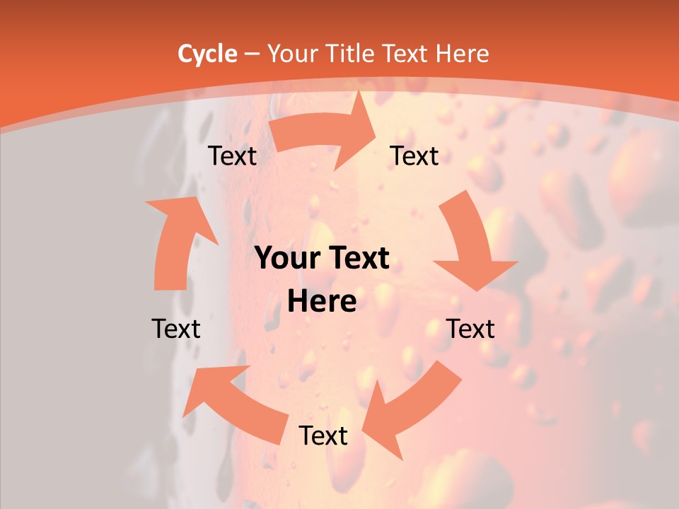 Droplets Macro Chilled PowerPoint Template