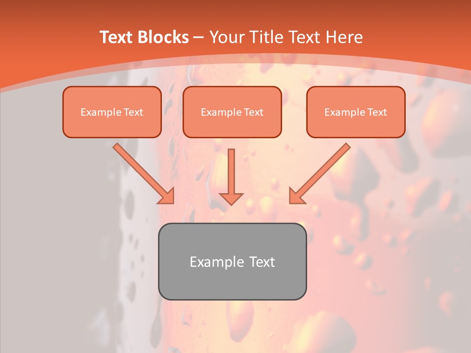 Droplets Macro Chilled PowerPoint Template