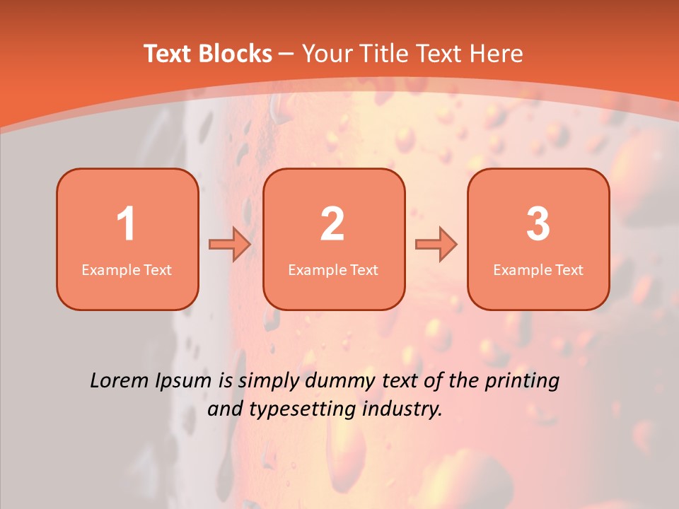 Droplets Macro Chilled PowerPoint Template