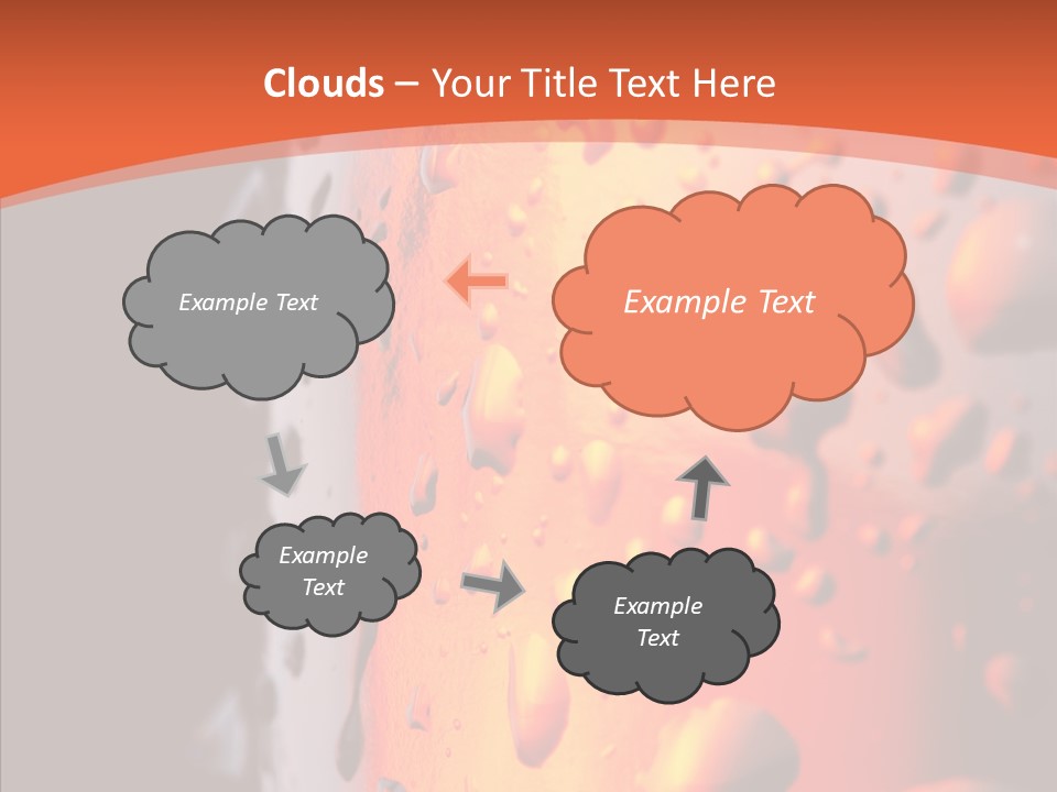 Droplets Macro Chilled PowerPoint Template