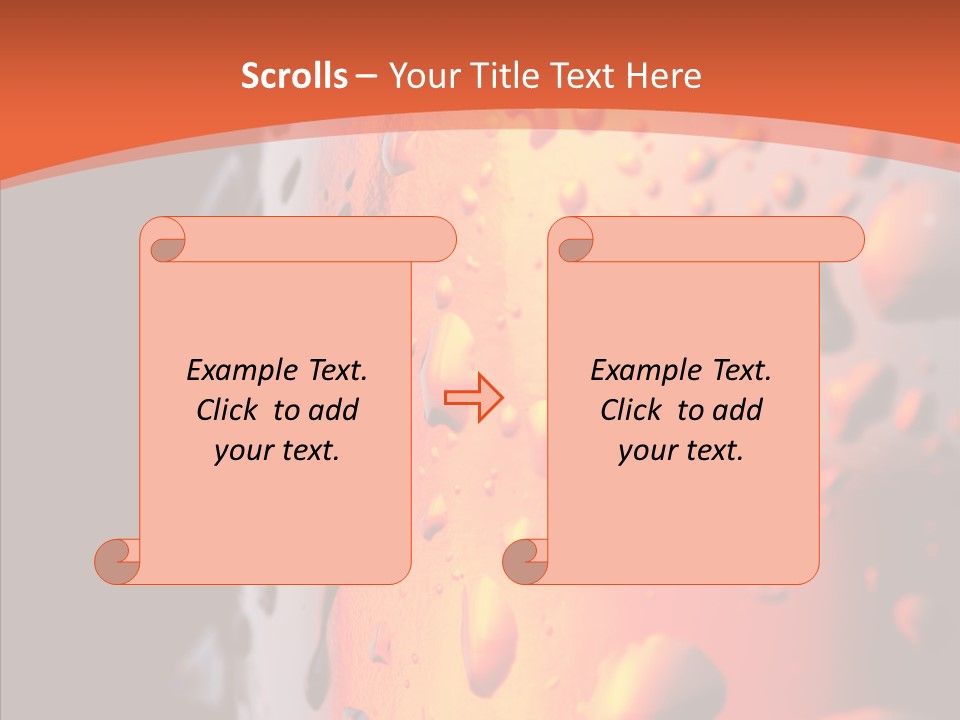 Droplets Macro Chilled PowerPoint Template