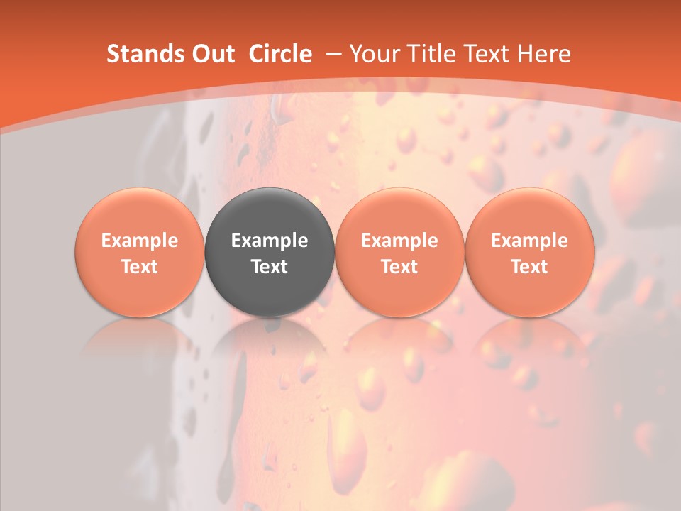 Droplets Macro Chilled PowerPoint Template