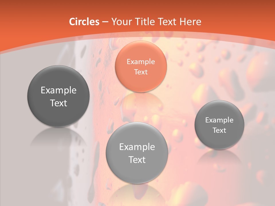 Droplets Macro Chilled PowerPoint Template