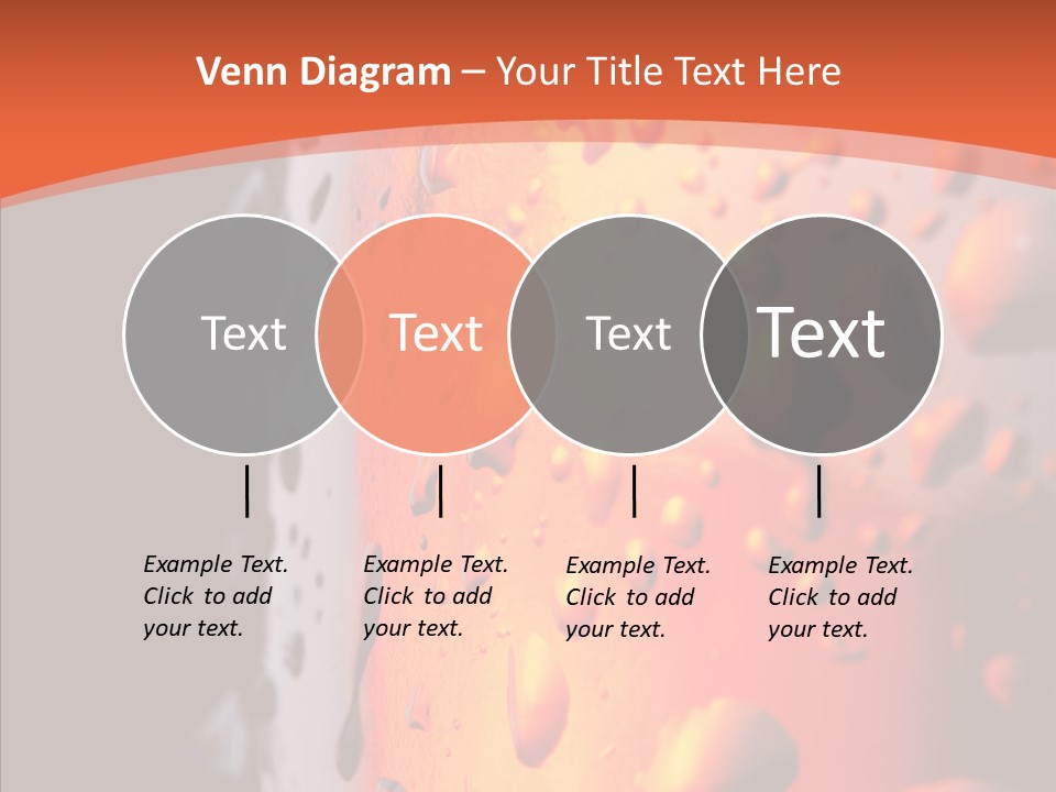 Droplets Macro Chilled PowerPoint Template