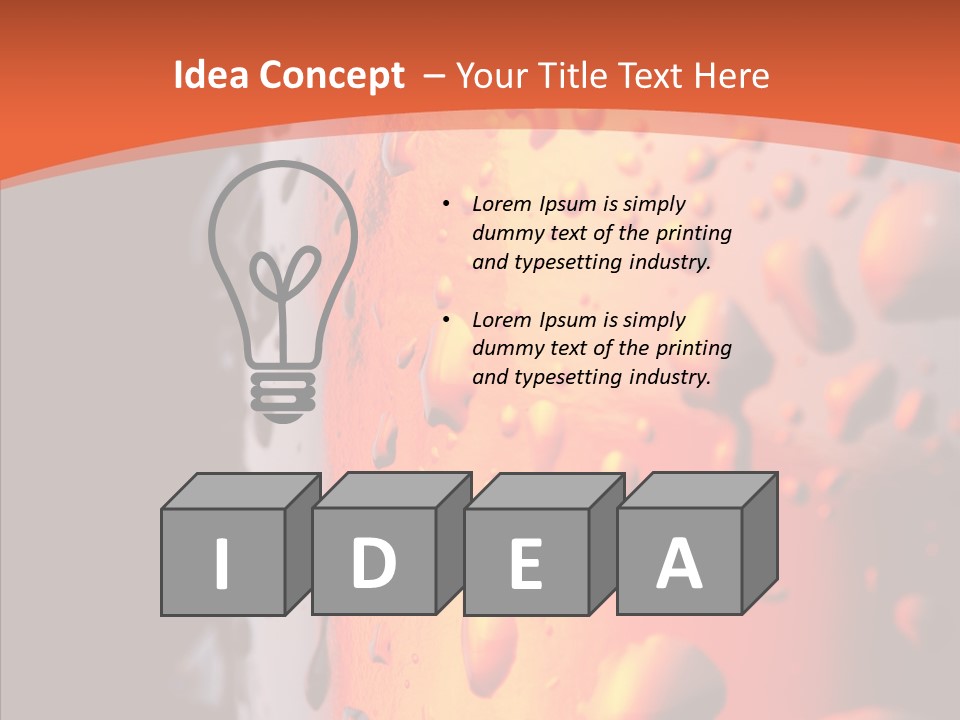 Droplets Macro Chilled PowerPoint Template