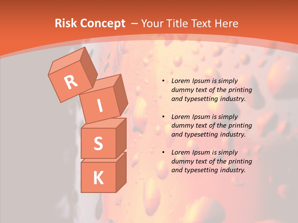 Droplets Macro Chilled PowerPoint Template