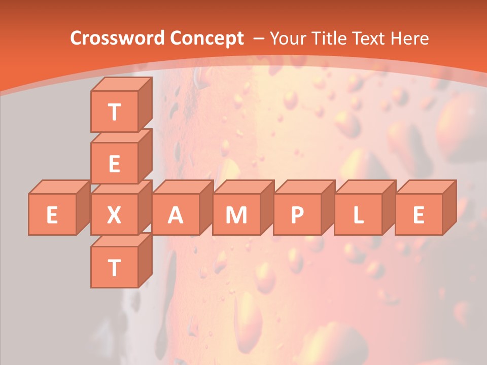 Droplets Macro Chilled PowerPoint Template