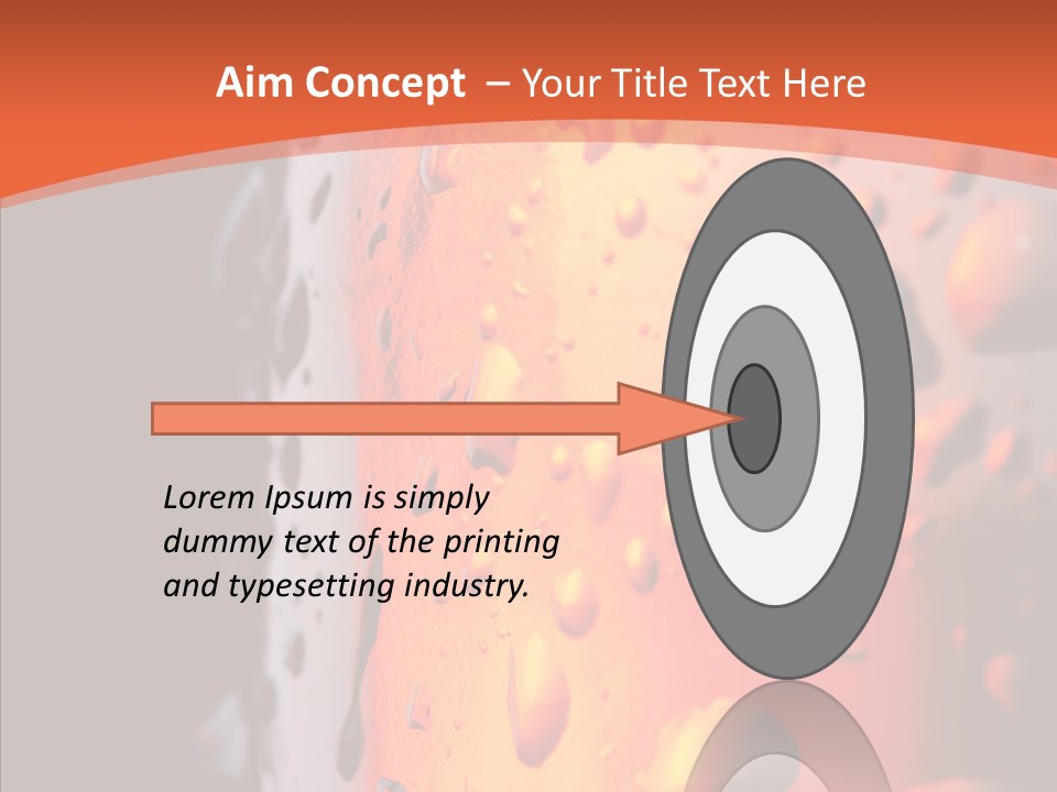 Droplets Macro Chilled PowerPoint Template