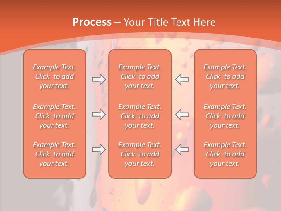 Droplets Macro Chilled PowerPoint Template