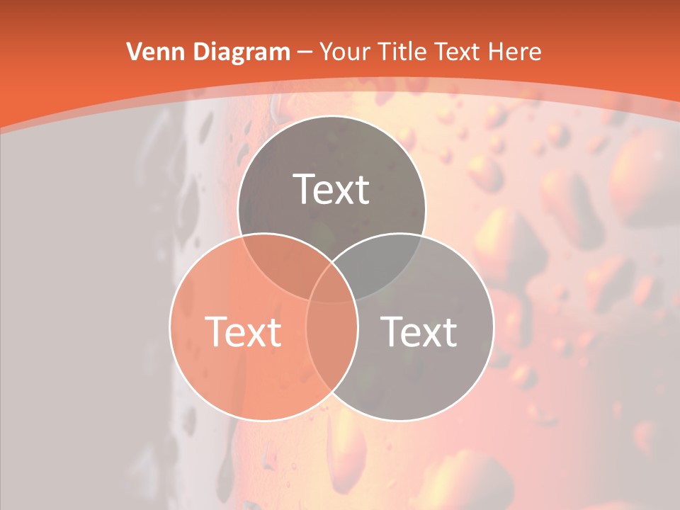 Droplets Macro Chilled PowerPoint Template