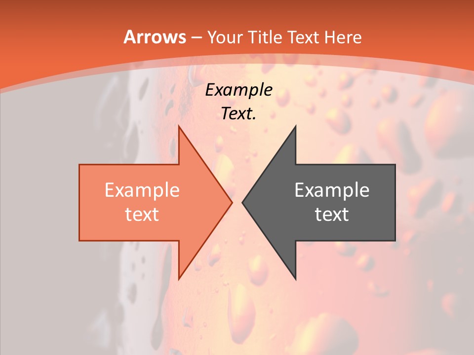 Droplets Macro Chilled PowerPoint Template