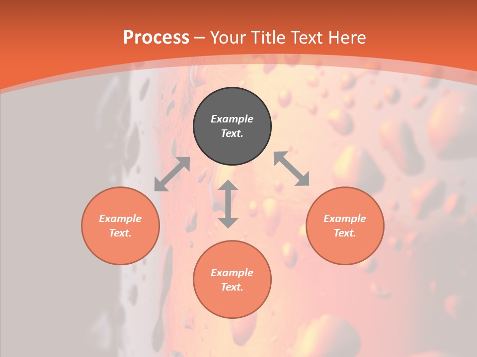 Droplets Macro Chilled PowerPoint Template