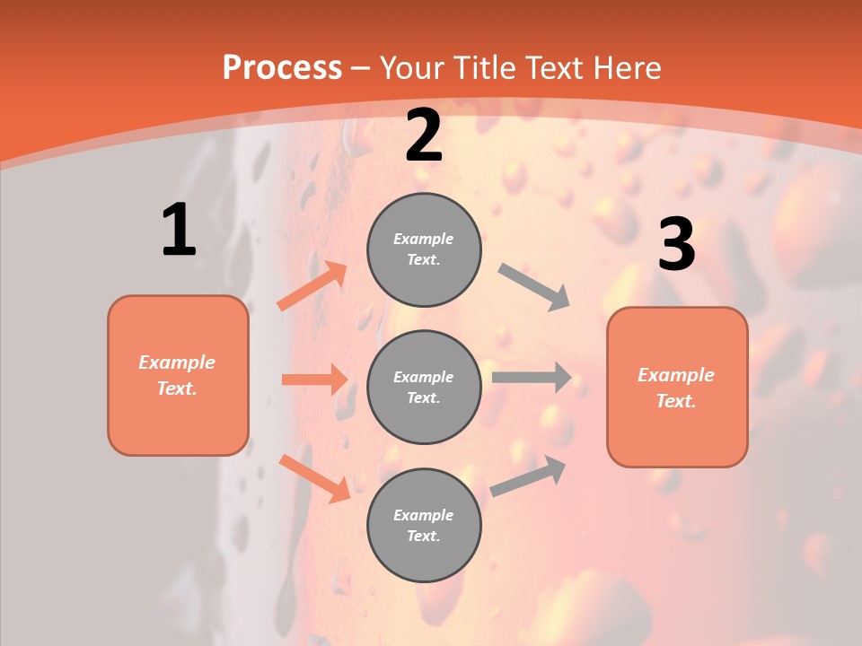 Droplets Macro Chilled PowerPoint Template