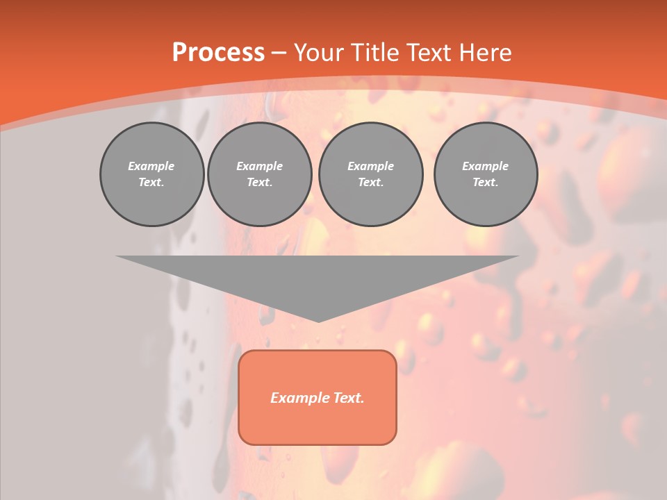 Droplets Macro Chilled PowerPoint Template
