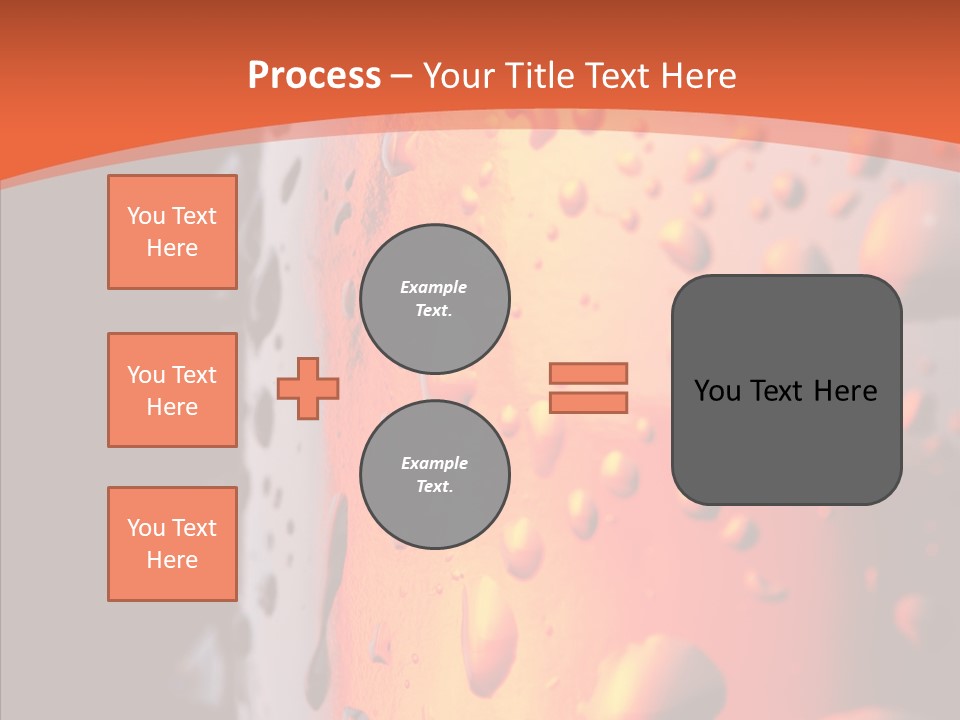 Droplets Macro Chilled PowerPoint Template