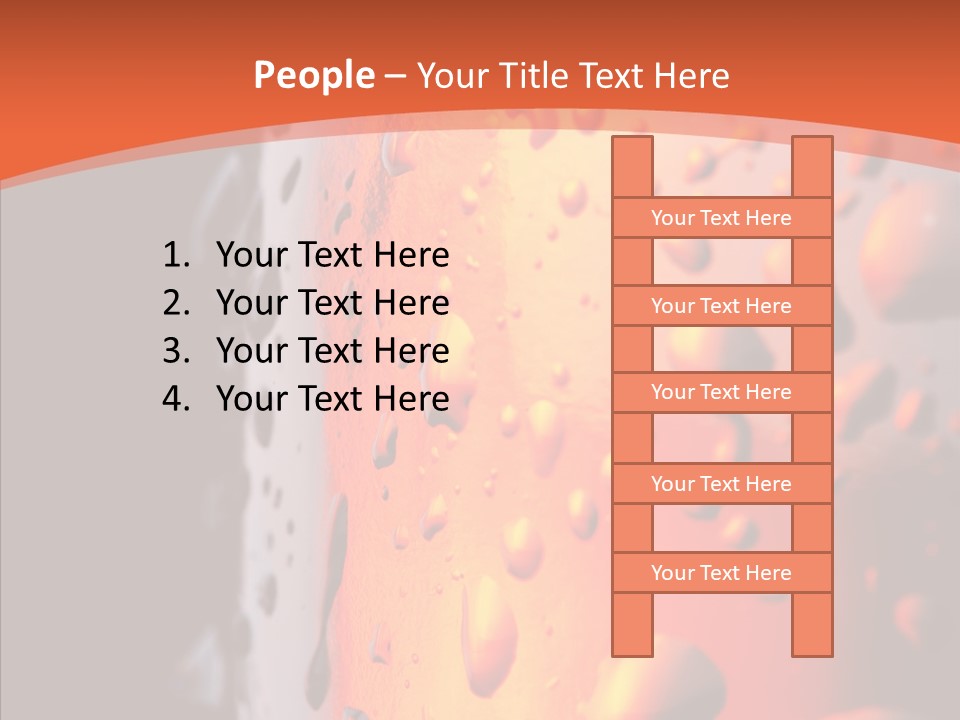 Droplets Macro Chilled PowerPoint Template
