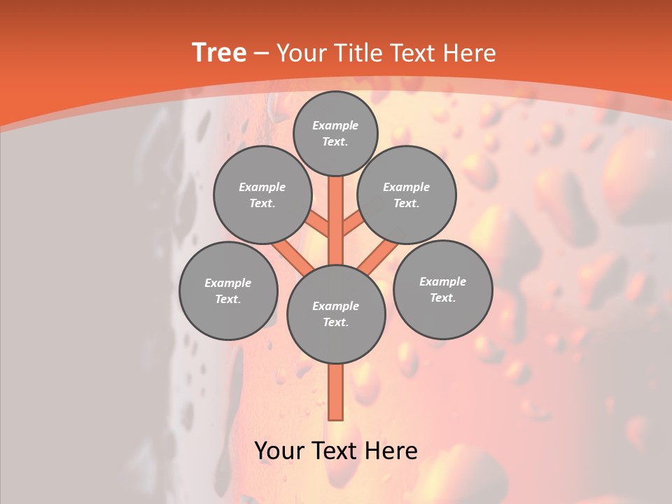 Droplets Macro Chilled PowerPoint Template
