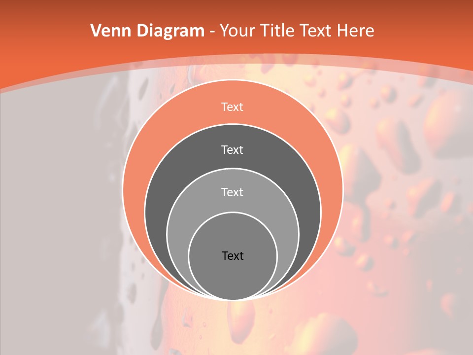 Droplets Macro Chilled PowerPoint Template